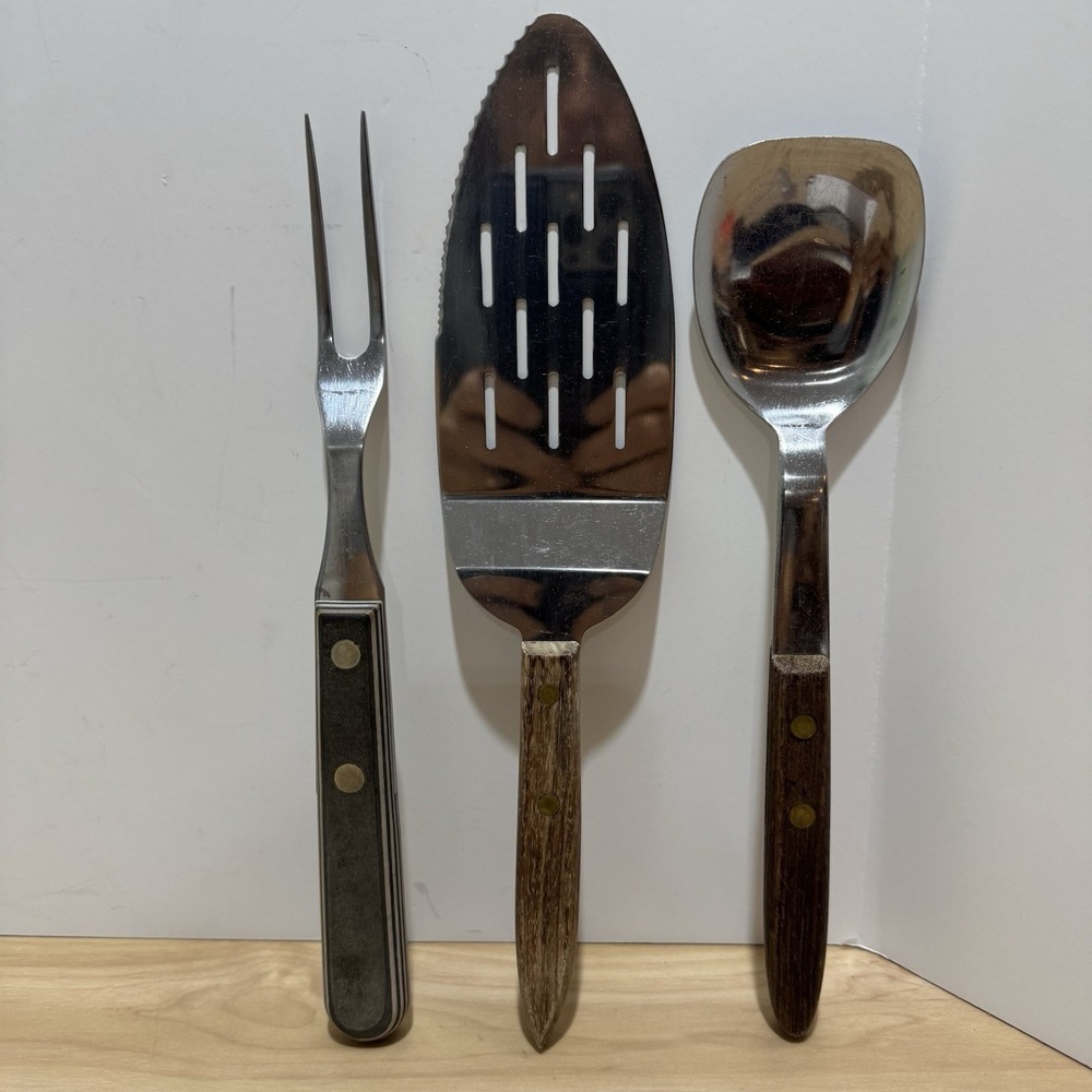 VTG Stainless Steel Serving Utensils WARCO Spatula Ice Cream ShurEdge Meat Fork